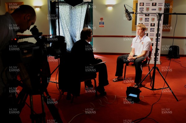 27.08.09 - Wales Football Christian Ribeiro speaks to the media ahead of his sides match against Russia on Wednesday (9th) 