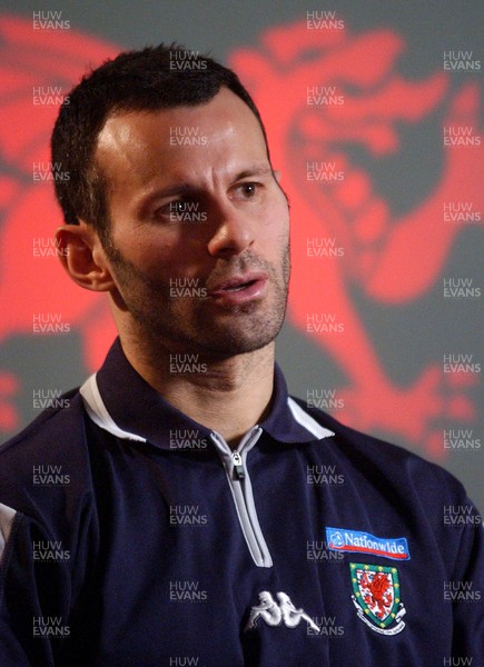 070205 - Wales International Football Press Conference -  Ryan Giggs speaks ahead of his sides' clash with Hungary on Wednesday which he will captain