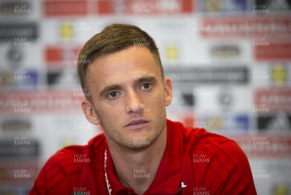 071117 - Wales Football Media Interviews - Andy King of Wales takes to the media ahead of the friendly match against France