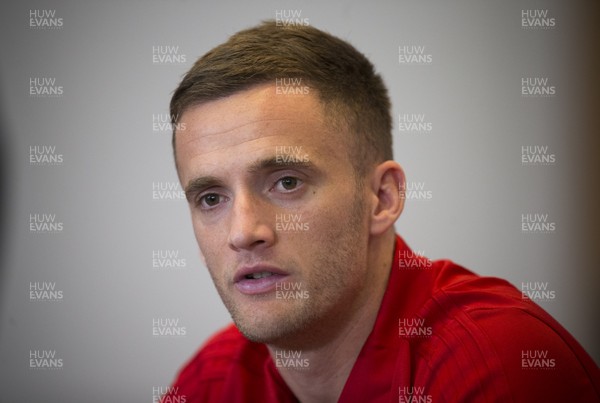 071117 - Wales Football Media Interviews - Andy King of Wales takes to the media ahead of the friendly match against France