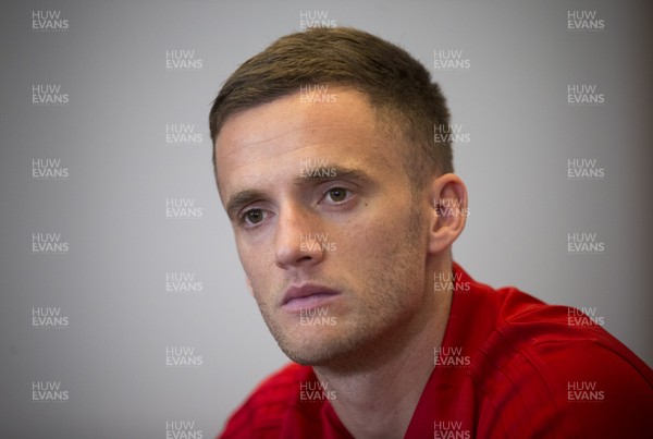 071117 - Wales Football Media Interviews - Andy King of Wales takes to the media ahead of the friendly match against France