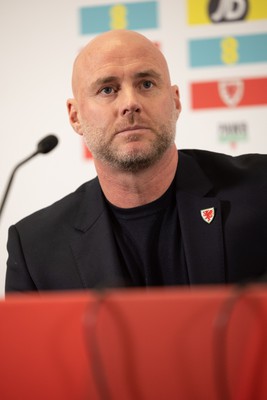 140323 - Wales Football Press Conference - Wales football manager Rob Page during a press conference to announced his squad of 24 players for Cymru’s opening UEFA EURO 2024 qualifiers away to Croatia and home to Latvia