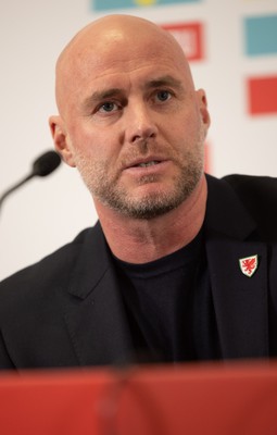 140323 - Wales Football Press Conference - Wales football manager Rob Page during a press conference to announced his squad of 24 players for Cymru’s opening UEFA EURO 2024 qualifiers away to Croatia and home to Latvia