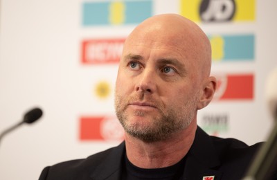 140323 - Wales Football Press Conference - Wales football manager Rob Page during a press conference to announced his squad of 24 players for Cymru’s opening UEFA EURO 2024 qualifiers away to Croatia and home to Latvia