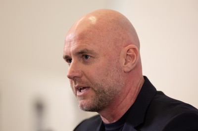 140323 - Wales Football Press Conference - Wales football manager Rob Page during a press conference to announced his squad of 24 players for Cymru’s opening UEFA EURO 2024 qualifiers away to Croatia and home to Latvia