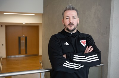 140323 - Wales Football Press Conference - Wales U21 head coach Matty Jones after announcing his squad for the international against Scotland