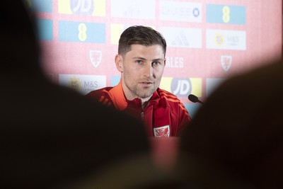 210325 - Wales Football Media Conference - Wales Captain, Ben Davies speaks to the press ahead of the upcoming 2026 World Cup Qualifier with Kazakhstan 