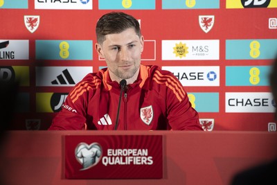 210325 - Wales Football Media Conference - Wales Captain, Ben Davies speaks to the press ahead of the upcoming 2026 World Cup Qualifier with Kazakhstan 