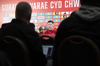 210325 - Wales Football Media Conference - Wales Captain, Ben Davies speaks to the press ahead of the upcoming 2026 World Cup Qualifier with Kazakhstan 