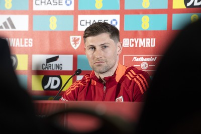 210325 - Wales Football Media Conference - Wales Captain, Ben Davies speaks to the press ahead of the upcoming 2026 World Cup Qualifier with Kazakhstan 