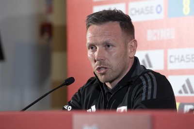 210325 - Wales Football Media Conference - Wales Manager, Craig Bellamy speaks to the press ahead of the upcoming 2026 World Cup Qualifier with Kazakhstan 