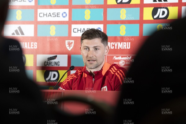 210325 - Wales Football Media Conference - Wales Captain, Ben Davies speaks to the press ahead of the upcoming 2026 World Cup Qualifier with Kazakhstan 