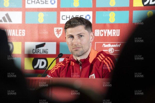 210325 - Wales Football Media Conference - Wales Captain, Ben Davies speaks to the press ahead of the upcoming 2026 World Cup Qualifier with Kazakhstan 