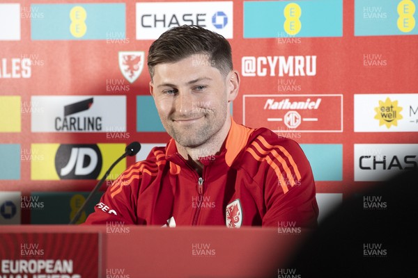 210325 - Wales Football Media Conference - Wales Captain, Ben Davies speaks to the press ahead of the upcoming 2026 World Cup Qualifier with Kazakhstan 