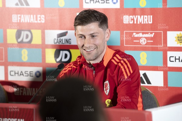 210325 - Wales Football Media Conference - Wales Captain, Ben Davies speaks to the press ahead of the upcoming 2026 World Cup Qualifier with Kazakhstan 