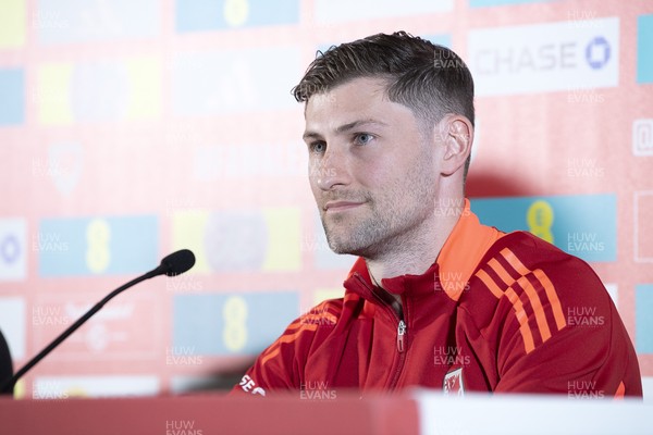 210325 - Wales Football Media Conference - Wales Captain, Ben Davies speaks to the press ahead of the upcoming 2026 World Cup Qualifier with Kazakhstan 