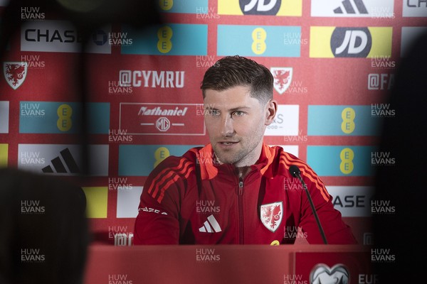 210325 - Wales Football Media Conference - Wales Captain, Ben Davies speaks to the press ahead of the upcoming 2026 World Cup Qualifier with Kazakhstan 