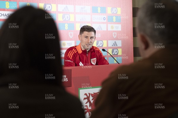 210325 - Wales Football Media Conference - Wales Captain, Ben Davies speaks to the press ahead of the upcoming 2026 World Cup Qualifier with Kazakhstan 