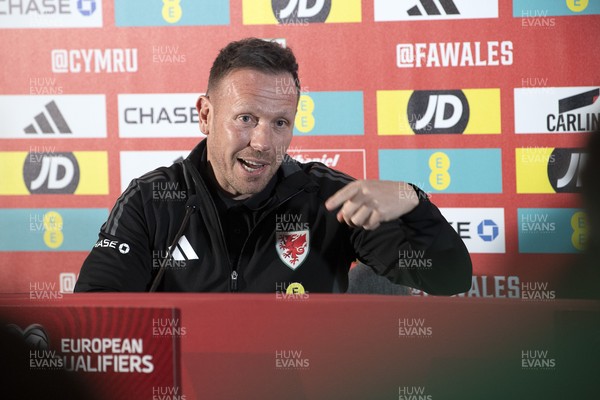 210325 - Wales Football Media Conference - Wales Manager, Craig Bellamy speaks to the press ahead of the upcoming 2026 World Cup Qualifier with Kazakhstan 