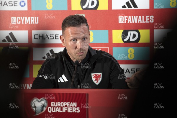 210325 - Wales Football Media Conference - Wales Manager, Craig Bellamy speaks to the press ahead of the upcoming 2026 World Cup Qualifier with Kazakhstan 