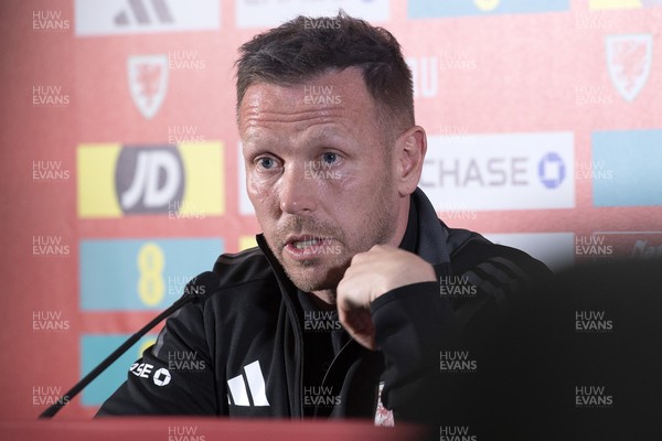 210325 - Wales Football Media Conference - Wales Manager, Craig Bellamy speaks to the press ahead of the upcoming 2026 World Cup Qualifier with Kazakhstan 