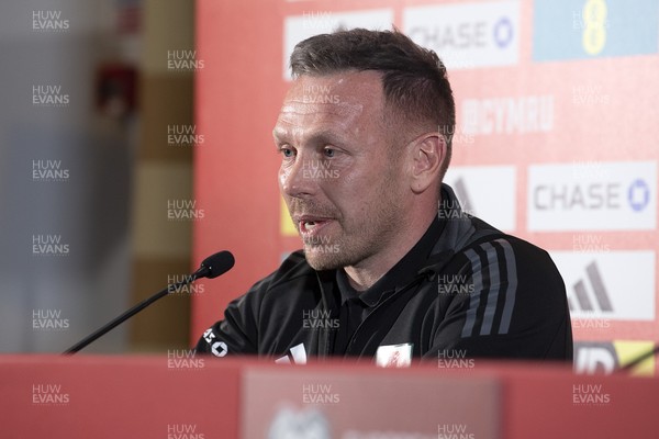 210325 - Wales Football Media Conference - Wales Manager, Craig Bellamy speaks to the press ahead of the upcoming 2026 World Cup Qualifier with Kazakhstan 