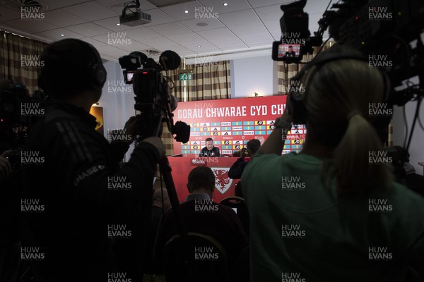 210325 - Wales Football Media Conference - Wales Manager, Craig Bellamy speaks to the press ahead of the upcoming 2026 World Cup Qualifier with Kazakhstan 