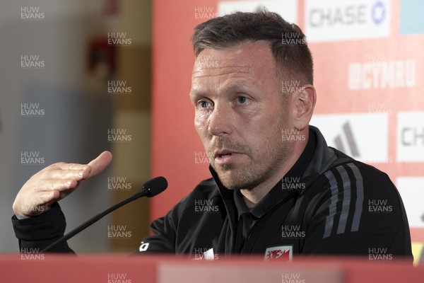 210325 - Wales Football Media Conference - Wales Manager, Craig Bellamy speaks to the press ahead of the upcoming 2026 World Cup Qualifier with Kazakhstan 