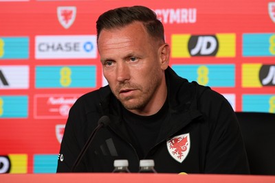 010626 - Wales Manager Craig Bellamy speaks to the press ahead of tomorrow’s friendly match against Ghana