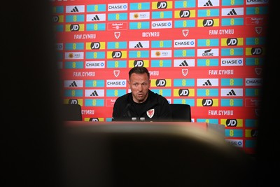 010626 - Wales Manager Craig Bellamy speaks to the press ahead of tomorrow’s friendly match against Ghana