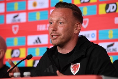 010626 - Wales Manager Craig Bellamy speaks to the press ahead of tomorrow’s friendly match against Ghana