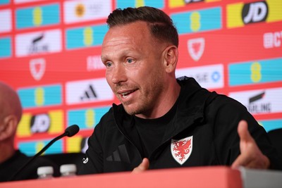 010626 - Wales Manager Craig Bellamy speaks to the press ahead of tomorrow’s friendly match against Ghana