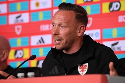 010626 - Wales Manager Craig Bellamy speaks to the press ahead of tomorrow’s friendly match against Ghana