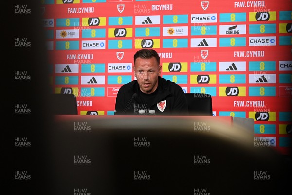 010626 - Wales Manager Craig Bellamy speaks to the press ahead of tomorrow’s friendly match against Ghana