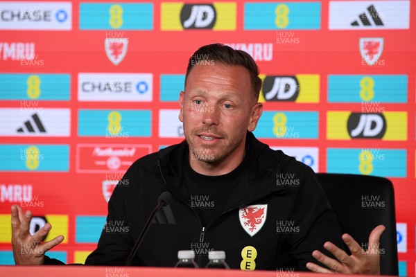 010626 - Wales Manager Craig Bellamy speaks to the press ahead of tomorrow’s friendly match against Ghana