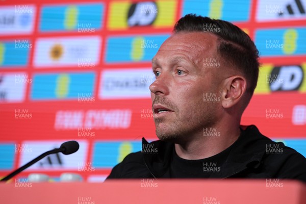 010626 - Wales Manager Craig Bellamy speaks to the press ahead of tomorrow’s friendly match against Ghana