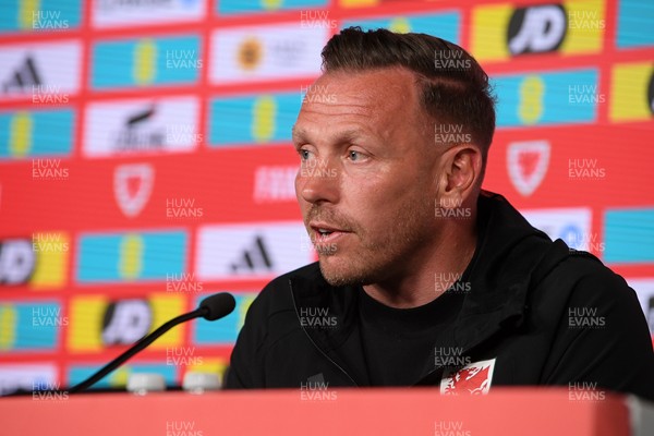 010626 - Wales Manager Craig Bellamy speaks to the press ahead of tomorrow’s friendly match against Ghana