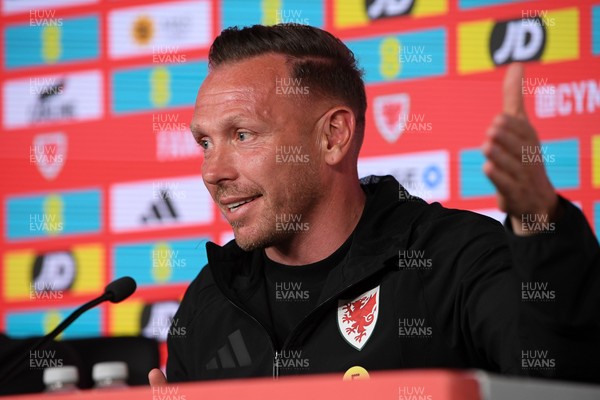 010626 - Wales Manager Craig Bellamy speaks to the press ahead of tomorrow’s friendly match against Ghana