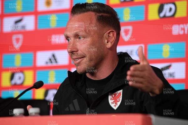 010626 - Wales Manager Craig Bellamy speaks to the press ahead of tomorrow’s friendly match against Ghana