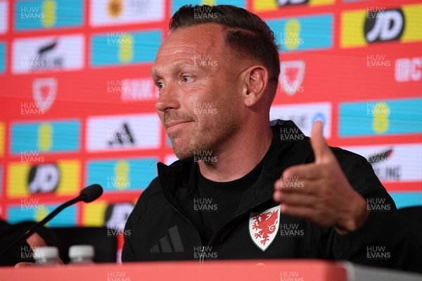 010626 - Wales Manager Craig Bellamy speaks to the press ahead of tomorrow’s friendly match against Ghana