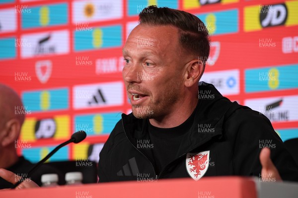 010626 - Wales Manager Craig Bellamy speaks to the press ahead of tomorrow’s friendly match against Ghana
