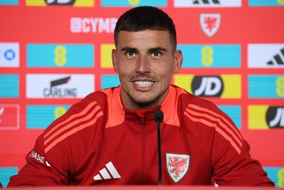 061025 - Wales Football Media Interviews - Karl Darlow of Wales speaks to the press ahead of his sides international friendly match against England