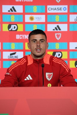 061025 - Wales Football Media Interviews - Karl Darlow of Wales speaks to the press ahead of his sides international friendly match against England