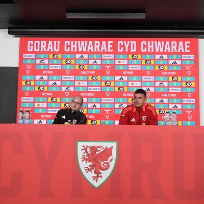 061025 - Wales Football Media Interviews - Karl Darlow of Wales speaks to the press ahead of his sides international friendly match against England