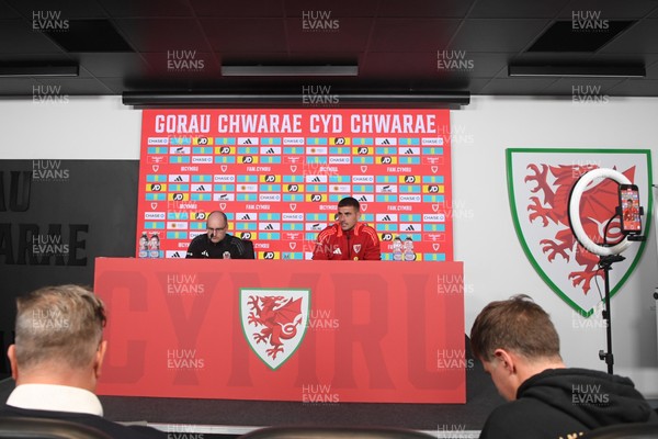 061025 - Wales Football Media Interviews - Karl Darlow of Wales speaks to the press ahead of his sides international friendly match against England