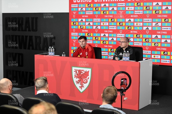 080925 - Wales Captain Ben Davies speaks in a press conference ahead of the upcoming friendly match against Canada