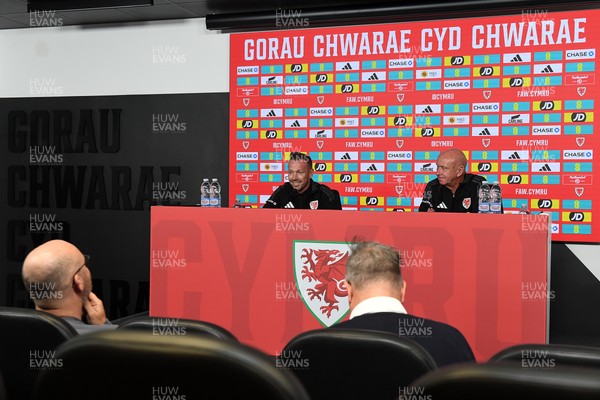 080925 - Wales Manager Craig Bellamy speaks in a press conference ahead of the upcoming friendly match against Canada