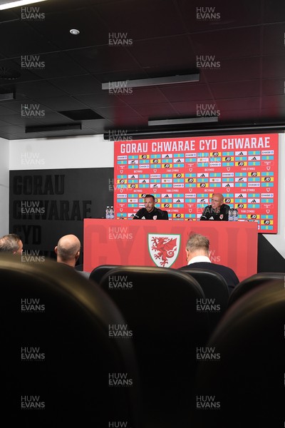 080925 - Wales Manager Craig Bellamy speaks in a press conference ahead of the upcoming friendly match against Canada