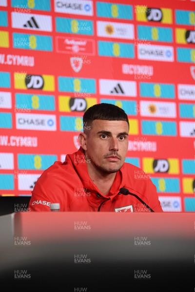 230326 - Wales Football Media Interviews - Karl Darlow of Wales speaks to the press ahead of the upcoming World Cup play off match against Bosnia-Herzegovina