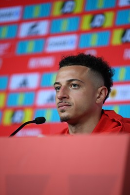 250326 - Wales Football Media Interviews - Wales Captain, Ethan Ampadu speaks to the press ahead of tomorrow’s World Cup play-off match against Bosnia-Herzegovina